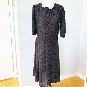 Vintage 80’s/90’s Prairie Style Midi Dress Sz M/L